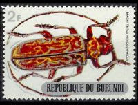 Burundi 1970 - serie Coleotteri: 2 fr