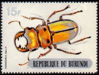 Burundi 1970 - serie Coleotteri: 15 fr