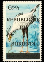 Burundi 1967 - serie Uccelli - Repubblica: 6,50 fr