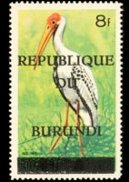 Burundi 1967 - serie Uccelli - Repubblica: 8 fr