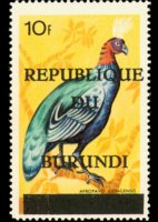 Burundi 1967 - serie Uccelli - Repubblica: 10 fr