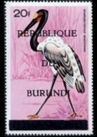 Burundi 1967 - serie Uccelli - Repubblica: 20 fr