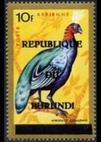 Burundi 1967 - serie Uccelli - Repubblica: 10 fr
