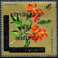 Burundi 1967 - set Flowers - Republic: 8 fr