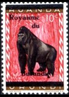 Burundi 1962 - serie Fiori e animali: 10 c