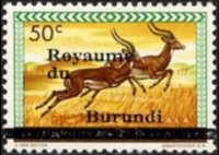 Burundi 1962 - serie Fiori e animali: 50 c