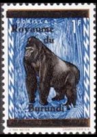 Burundi 1962 - serie Fiori e animali: 1 fr