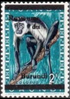 Burundi 1962 - serie Fiori e animali: 2 fr