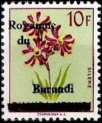 Burundi 1962 - set Flowers and animals: 10 fr