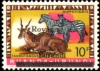 Burundi 1962 - set Flowers and animals: 10 fr