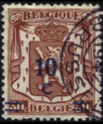 Belgio 1936 - serie Stemma araldico: 10 c su 30 c