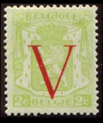 Belgium 1936 - set Coat of arms: V su 2 c