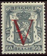 Belgio 1936 - serie Stemma araldico: V su 60 c