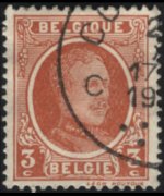 Belgio 1922 - serie Re Alberto I: 3 c