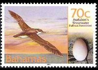 Bahamas 2001 - serie Uccelli e loro uova: 70 c