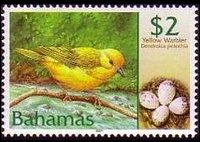Bahamas 2001 - serie Uccelli e loro uova: 2 $