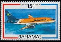 Bahamas 1987 - serie Aerei: 15 c