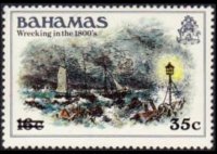 Bahamas 1980 - serie Storia delle Bahamas: 35 c su 16 c