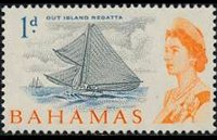 Bahamas 1965 - serie Soggetti vari: 1 d