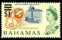 Bahamas 1965 - serie Soggetti vari: 1 $ su 5 sh