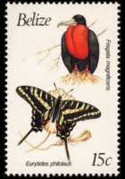 Belize 1990 - serie Uccelli e farfalle: 15 c