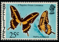 Belize 1974 - serie Farfalle: 25 c