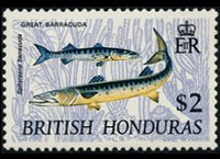 Belize 1968 - serie Animali e pesci: 2 $