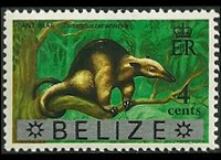 Belize 1973 - serie Animali e pesci: 4 c