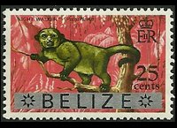 Belize 1973 - serie Animali e pesci: 25 c