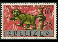 Belize 1973 - serie Animali e pesci: 25 c