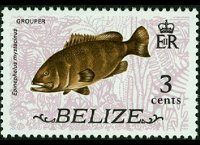 Belize 1974 - serie Animali e pesci: 3 c