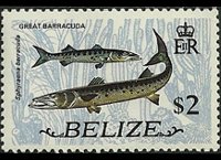 Belize 1974 - serie Animali e pesci: 2 $