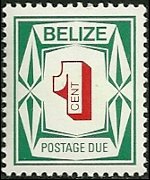 Belize 1976 - serie Cifra: 1 c
