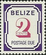 Belize 1976 - serie Cifra: 2 c