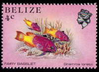 Belize 1984 - serie Vita marina: 4 c