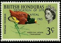 Belize 1962 - serie Uccelli: 3 c