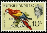 Belize 1962 - serie Uccelli: 10 c