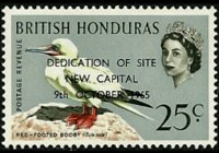 Belize 1962 - serie Uccelli: 25 c