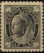 Canada 1897 - serie Regina Vittoria: ½ c