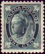 Canada 1897 - serie Regina Vittoria: 1 c