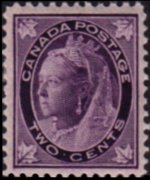 Canada 1897 - serie Regina Vittoria: 2 c
