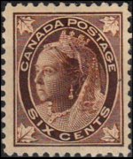 Canada 1897 - serie Regina Vittoria: 6 c