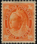 Canada 1897 - serie Regina Vittoria: 8 c