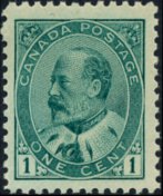 Canada 1903 - serie Re Edoardo VII: 1 c