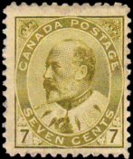 Canada 1903 - serie Re Edoardo VII: 7 c