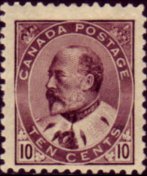 Canada 1903 - serie Re Edoardo VII: 10 c