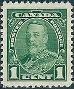 Canada 1935 - serie Re Giorgio V e soggetti vari: 1 c