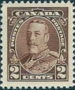 Canada 1935 - serie Re Giorgio V e soggetti vari: 2 c