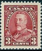 Canada 1935 - serie Re Giorgio V e soggetti vari: 3 c
