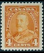 Canada 1935 - serie Re Giorgio V e soggetti vari: 4 c